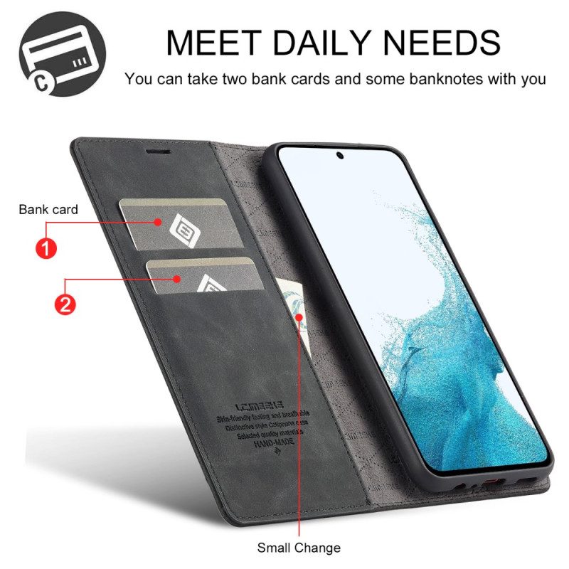 Folio Cover Samsung Galaxy A34 5G Custodia in pelle Lc.imeeke Effetto Pelle