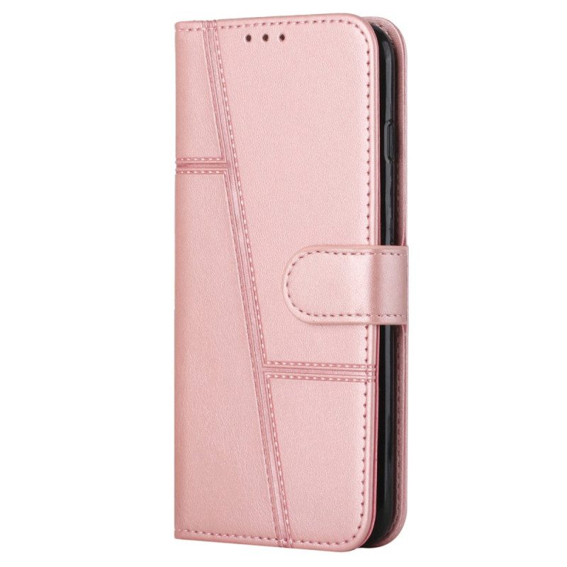 Folio Cover Samsung Galaxy A34 5G Linee Geometriche A Strisce