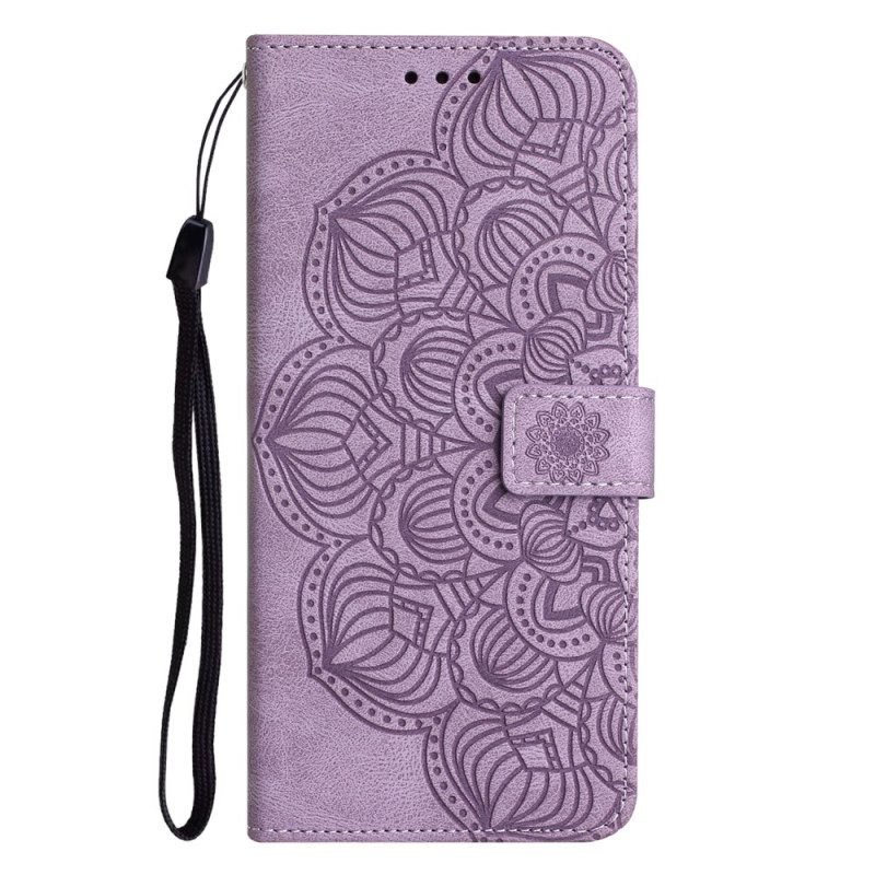 Folio Cover Samsung Galaxy A34 5G Mandala Strappy Discreto