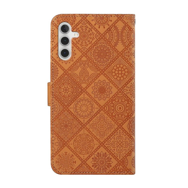 Folio Cover Samsung Galaxy A34 5G Modello Di Arazzo