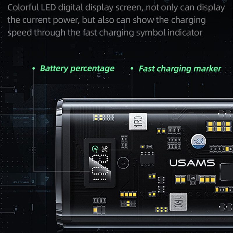 Batteria Esterna 9000Mah Display Digitale A Doppia Porta