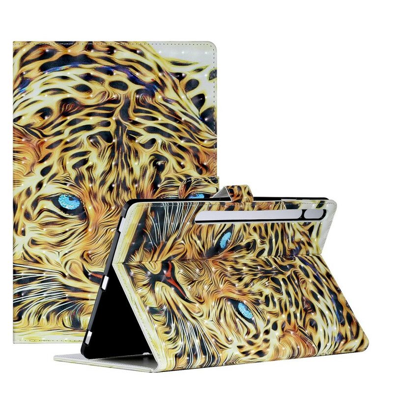 Custodia in pelle Samsung Galaxy Tab S8 Plus / Tab S7 Plus Arte Della Tigre