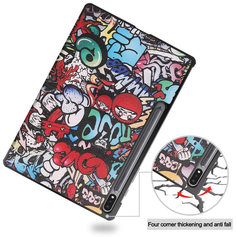 Custodia Samsung Galaxy Tab S8 Plus / Tab S7 Plus Graffiti Migliorati