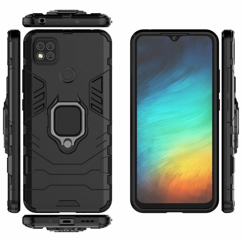 Cover Xiaomi Redmi 9C Anello Resistente