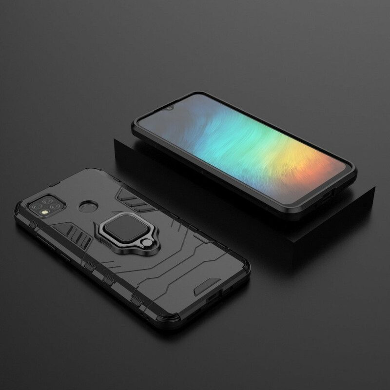 Cover Xiaomi Redmi 9C Anello Resistente