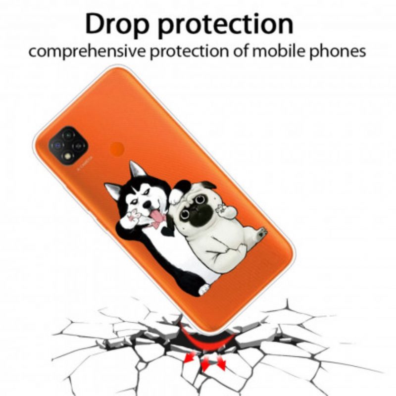 Cover Xiaomi Redmi 9C Cani Divertenti