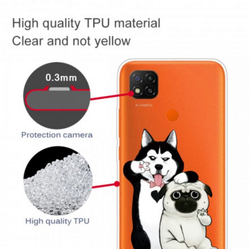 Cover Xiaomi Redmi 9C Cani Divertenti