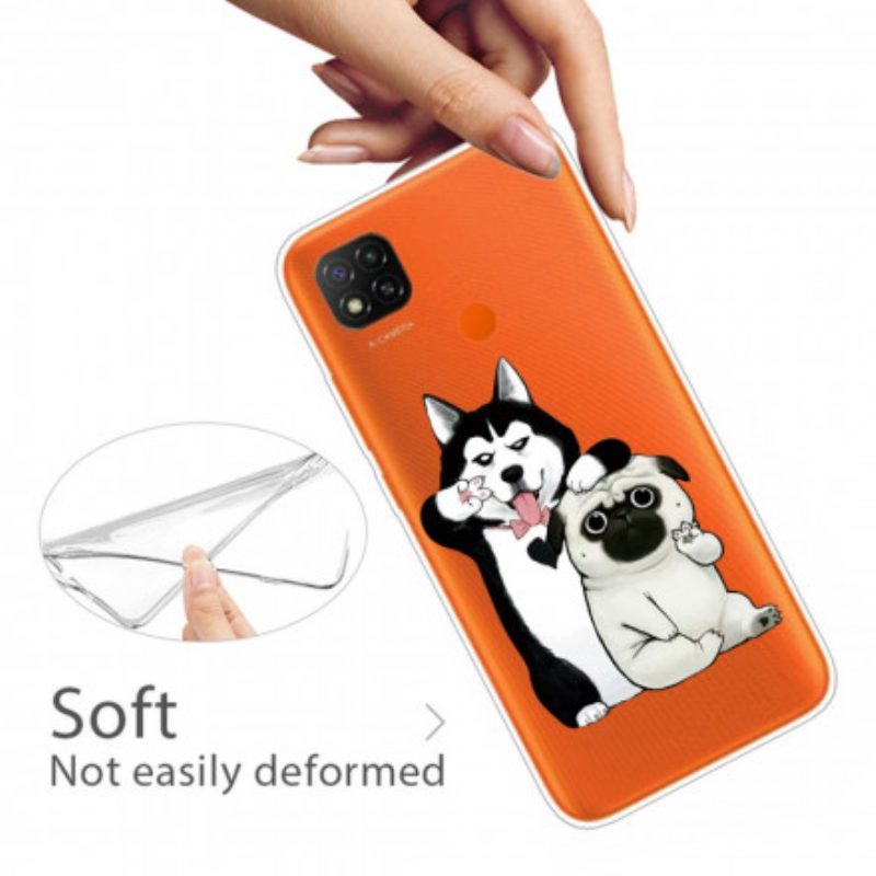 Cover Xiaomi Redmi 9C Cani Divertenti