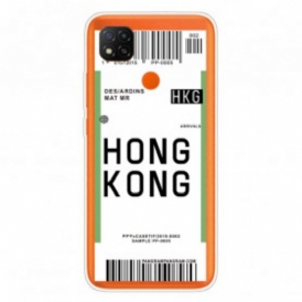 Cover Xiaomi Redmi 9C Carta D'imbarco Per Hong Kong