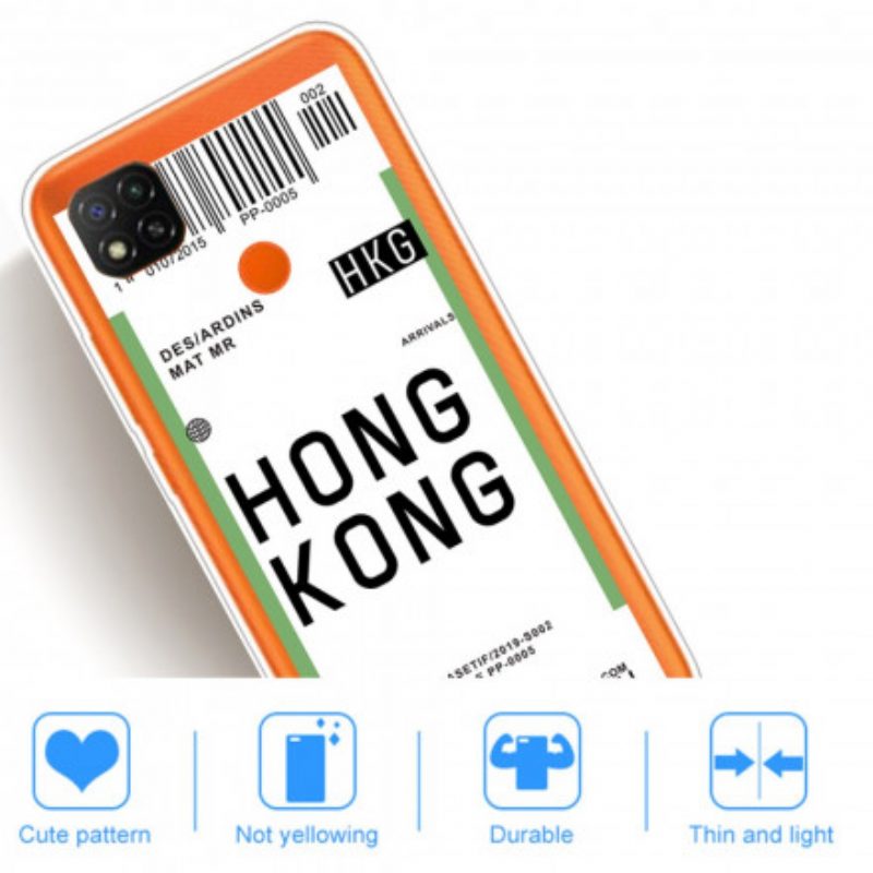 Cover Xiaomi Redmi 9C Carta D'imbarco Per Hong Kong