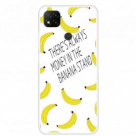 Cover Xiaomi Redmi 9C Denaro Banana Trasparente