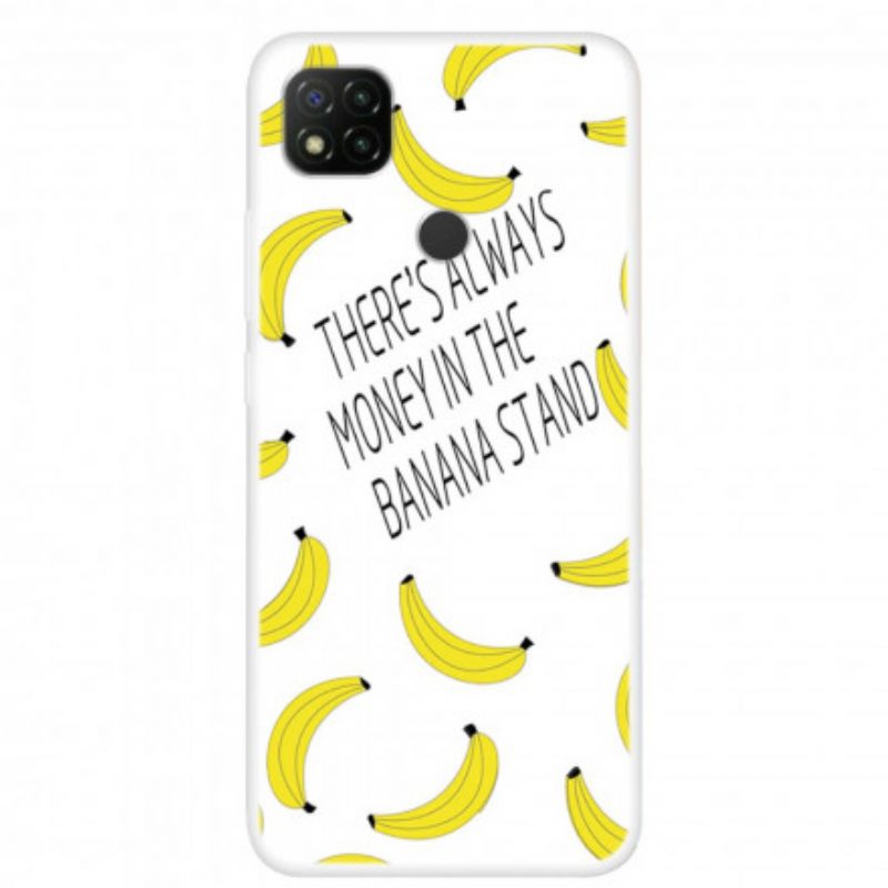 Cover Xiaomi Redmi 9C Denaro Banana Trasparente