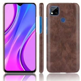 Cover Xiaomi Redmi 9C Effetto Pelle Litchi