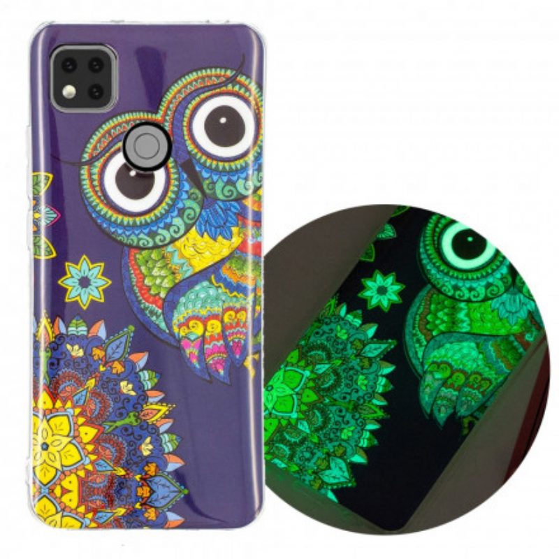 Cover Xiaomi Redmi 9C Gufo Fluorescente