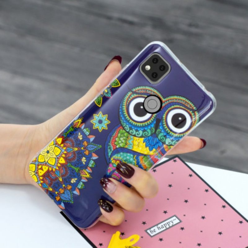 Cover Xiaomi Redmi 9C Gufo Fluorescente