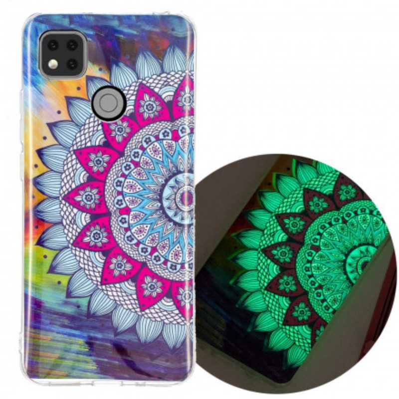 Cover Xiaomi Redmi 9C Mandala Colorato Fluorescente