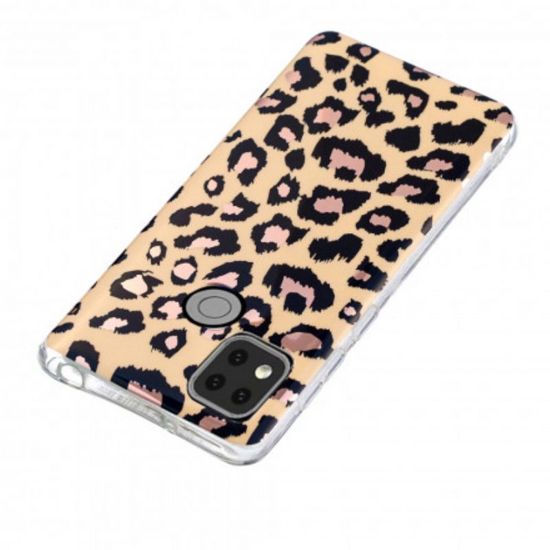 Cover Xiaomi Redmi 9C Marmo Stile Leopardo