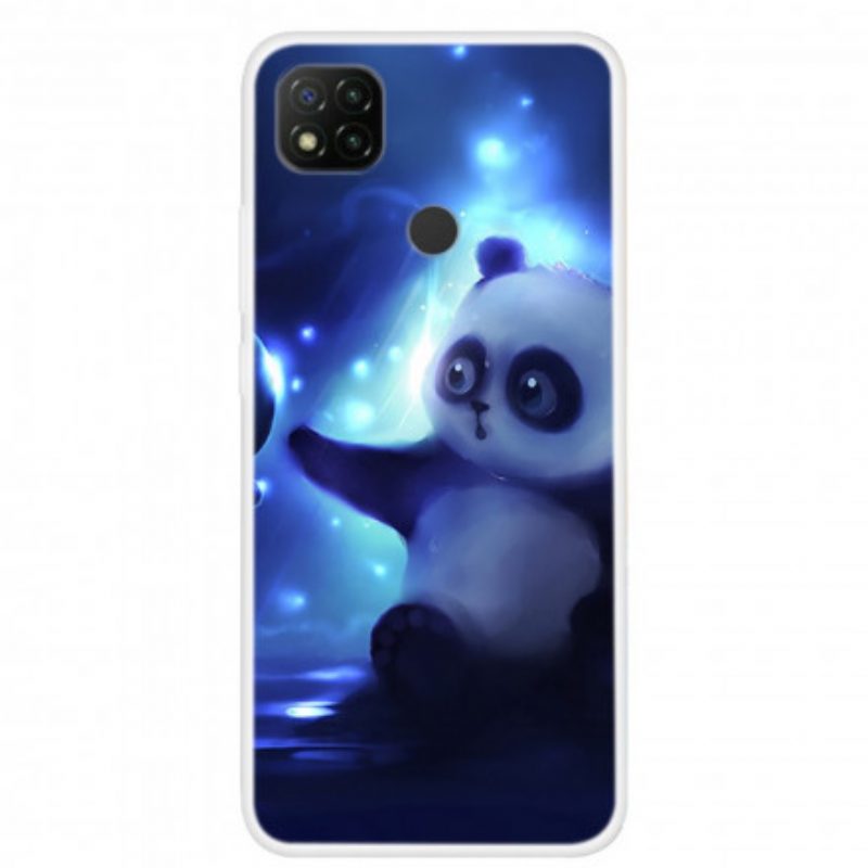 Cover Xiaomi Redmi 9C Panda Nello Spazio