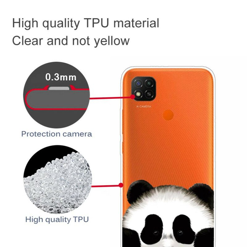 Cover Xiaomi Redmi 9C Panda Senza Soluzione Di Continuità