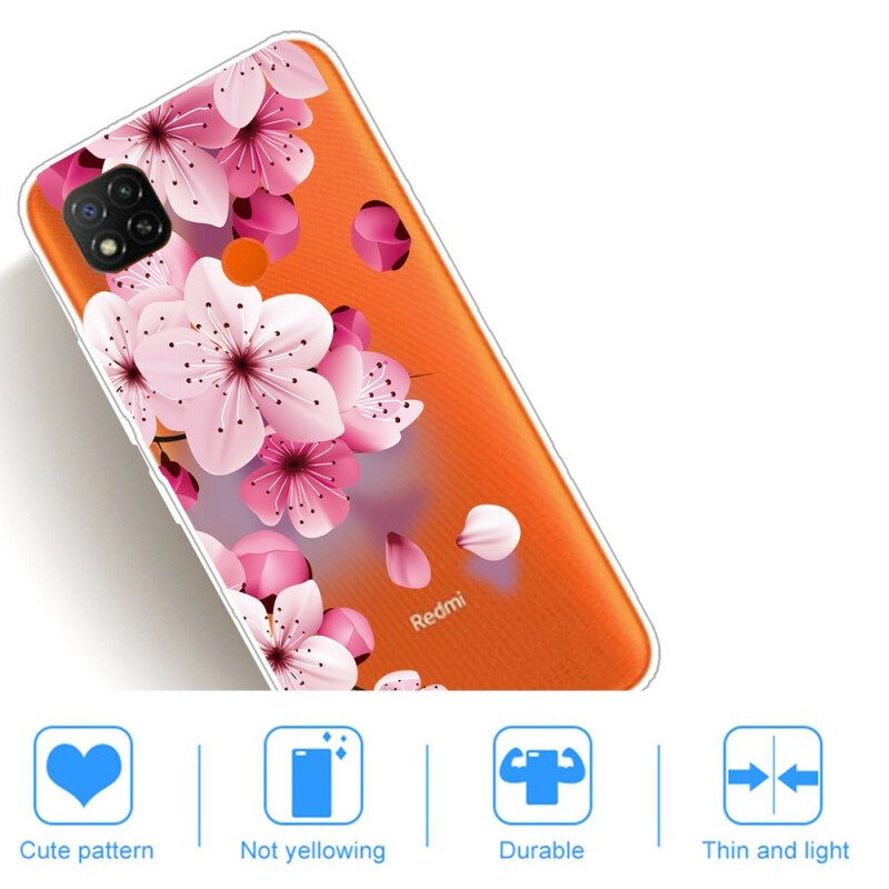 Cover Xiaomi Redmi 9C Premium Floreale