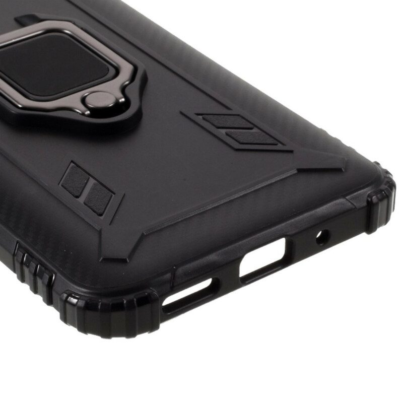 Cover Xiaomi Redmi 9C Stile Ad Anello In Fibra Di Carbonio