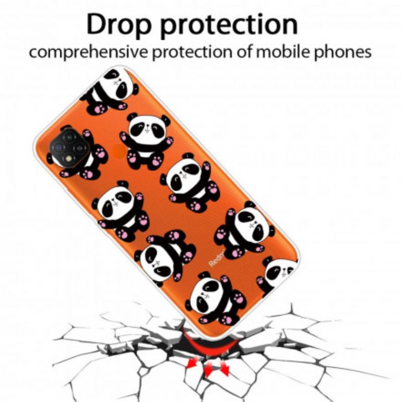 Cover Xiaomi Redmi 9C Top Panda Divertimento