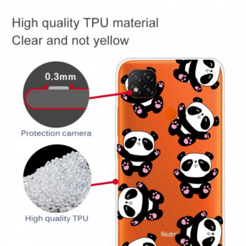 Cover Xiaomi Redmi 9C Top Panda Divertimento