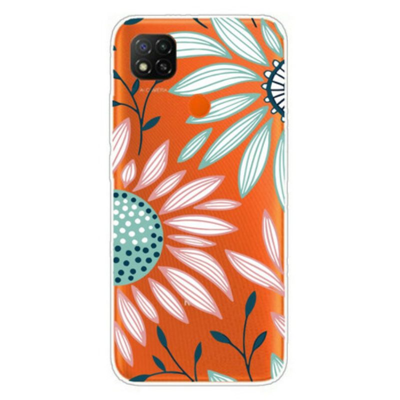 Cover Xiaomi Redmi 9C Un Fiore Trasparente