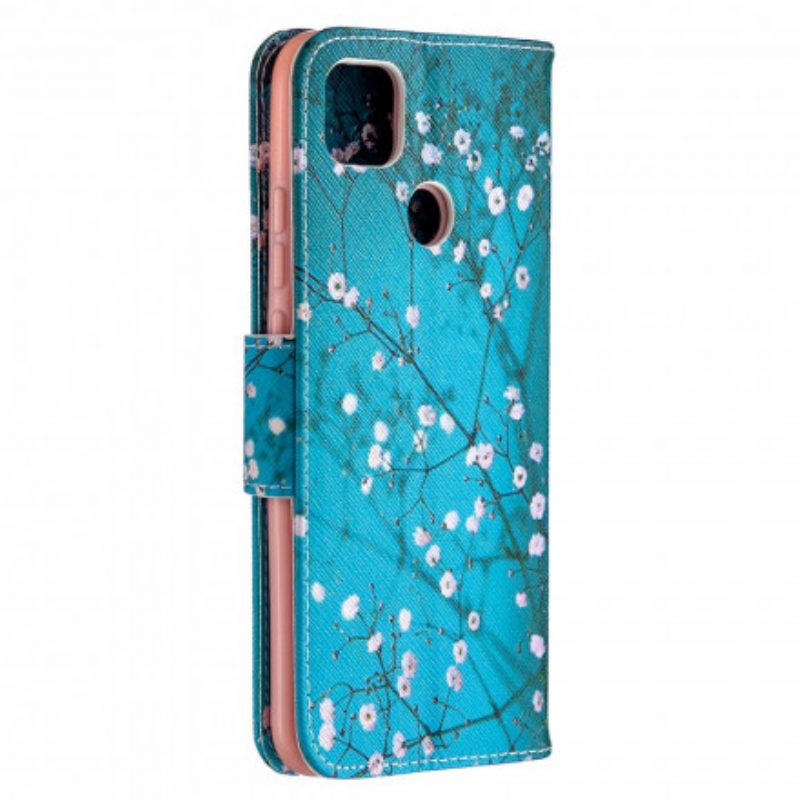 Custodia in pelle Xiaomi Redmi 9C Albero In Fiore