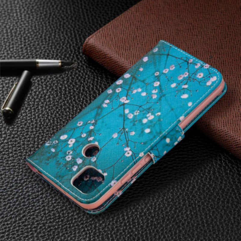 Custodia in pelle Xiaomi Redmi 9C Albero In Fiore