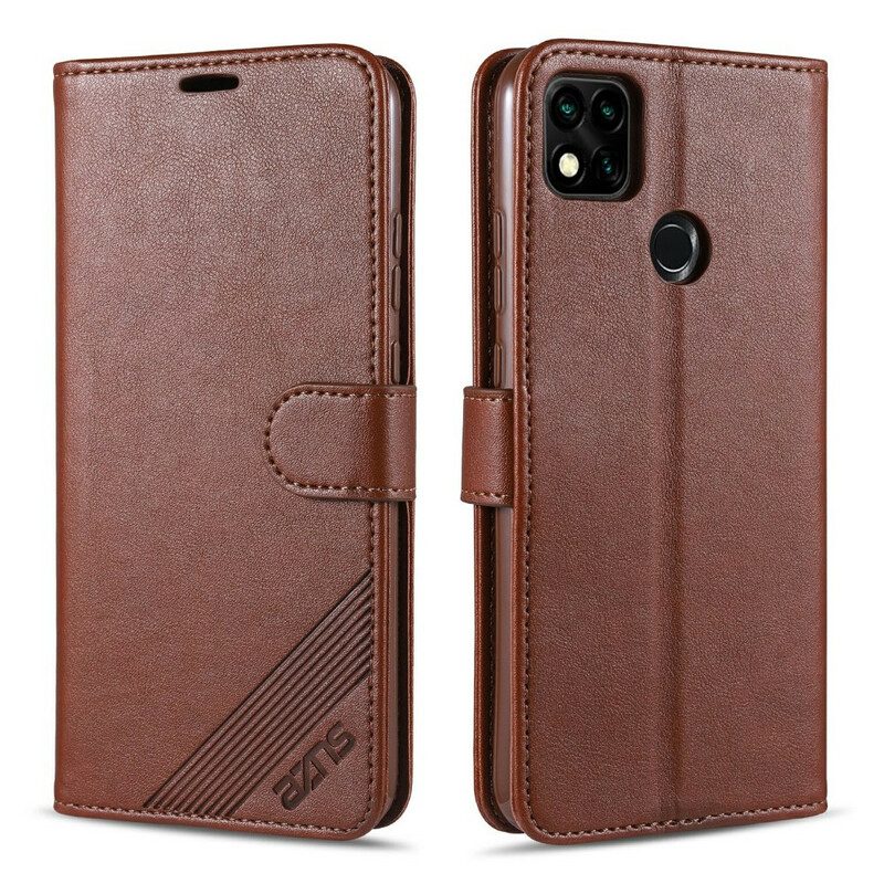 Custodia in pelle Xiaomi Redmi 9C Azns Ecopelle