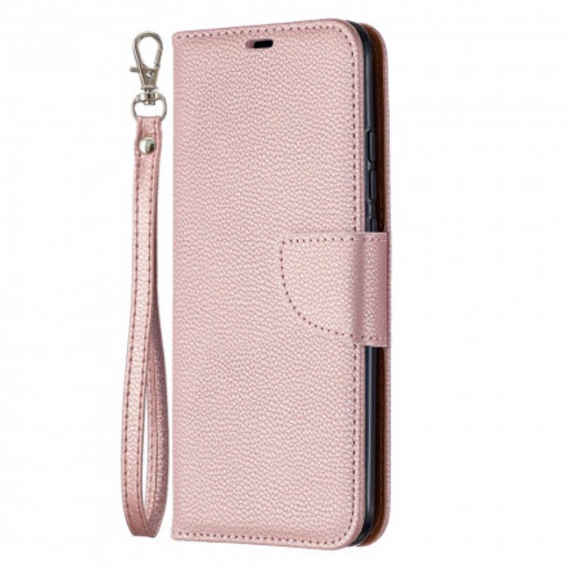 Custodia in pelle Xiaomi Redmi 9C Folio Cover Litchi Rabat Obliquo