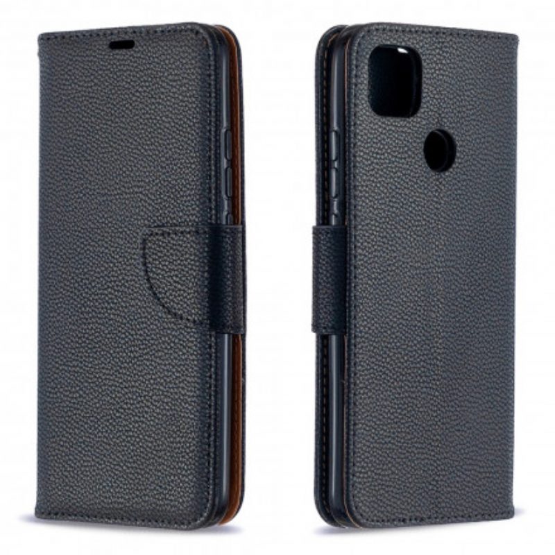 Custodia in pelle Xiaomi Redmi 9C Folio Cover Litchi Rabat Obliquo