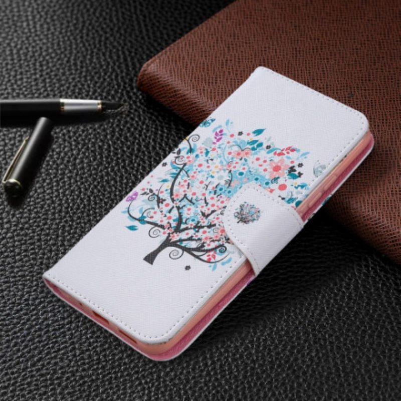 Folio Cover Xiaomi Redmi 9C Albero Fiorito