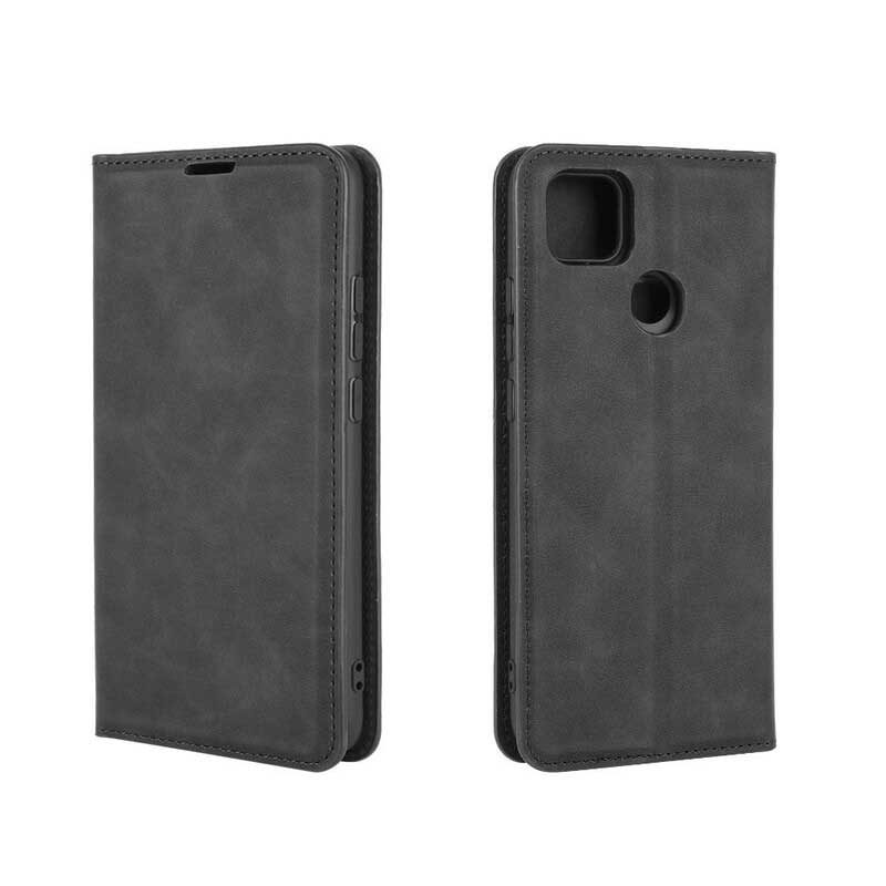 Folio Cover Xiaomi Redmi 9C Custodia in pelle Effetto Pelle Stile Business