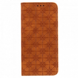 Folio Cover Xiaomi Redmi 9C Custodia in pelle Fiori Barocchi