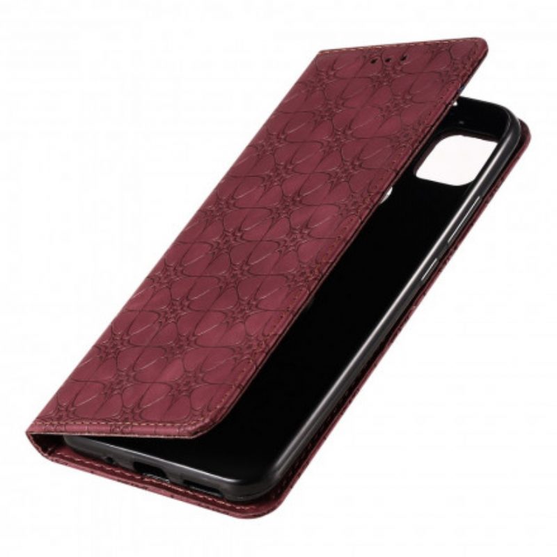 Folio Cover Xiaomi Redmi 9C Custodia in pelle Fiori Barocchi