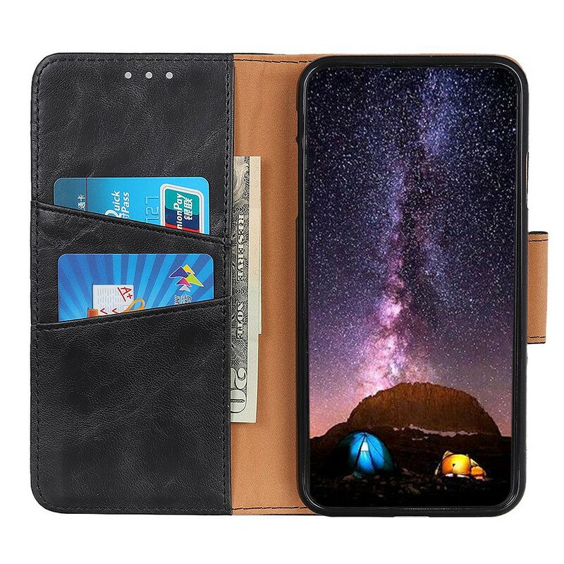 Folio Cover Xiaomi Redmi 9C Custodia in pelle Lembo Magnetico