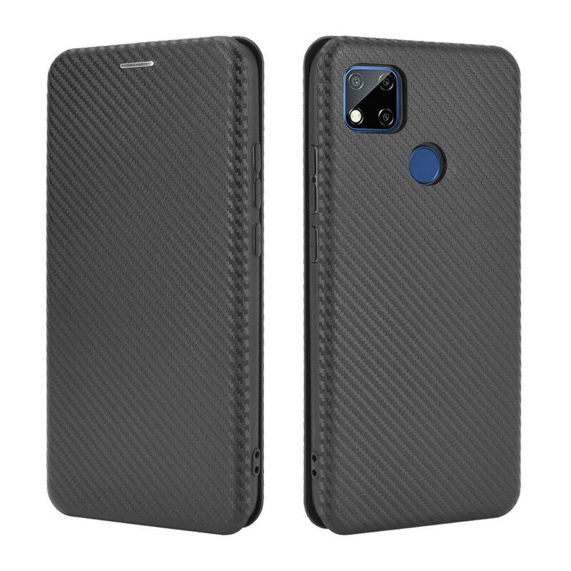 Folio Cover Xiaomi Redmi 9C Custodia in pelle Silicone Colorato Al Carbonio