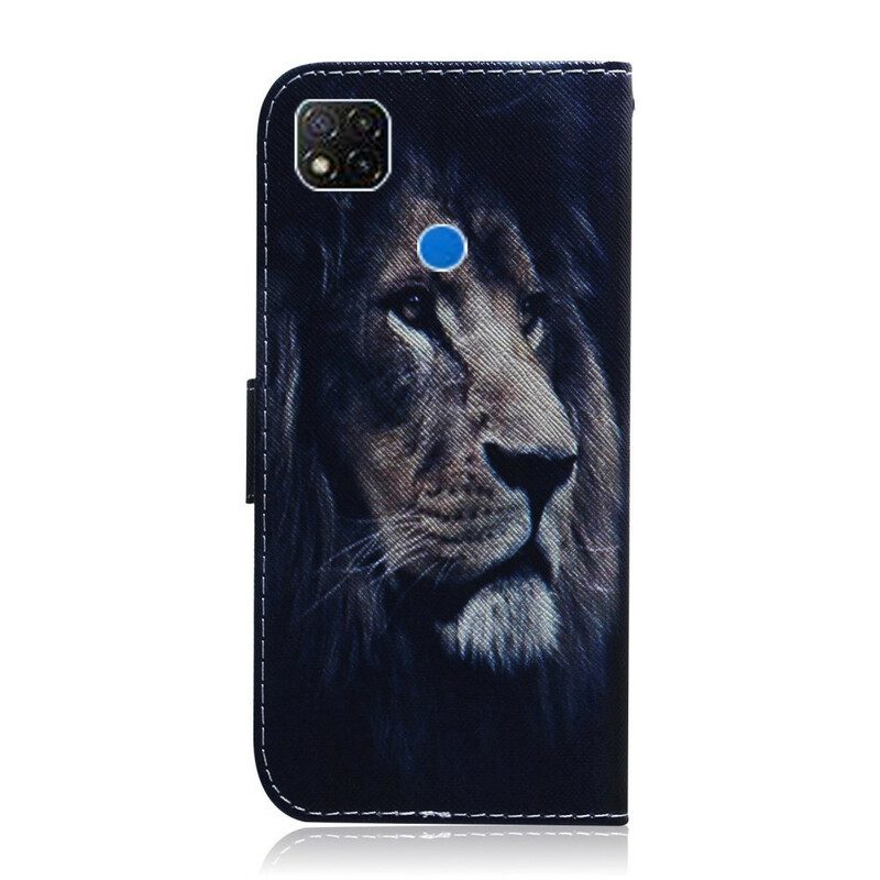 Folio Cover Xiaomi Redmi 9C Leone Sognante