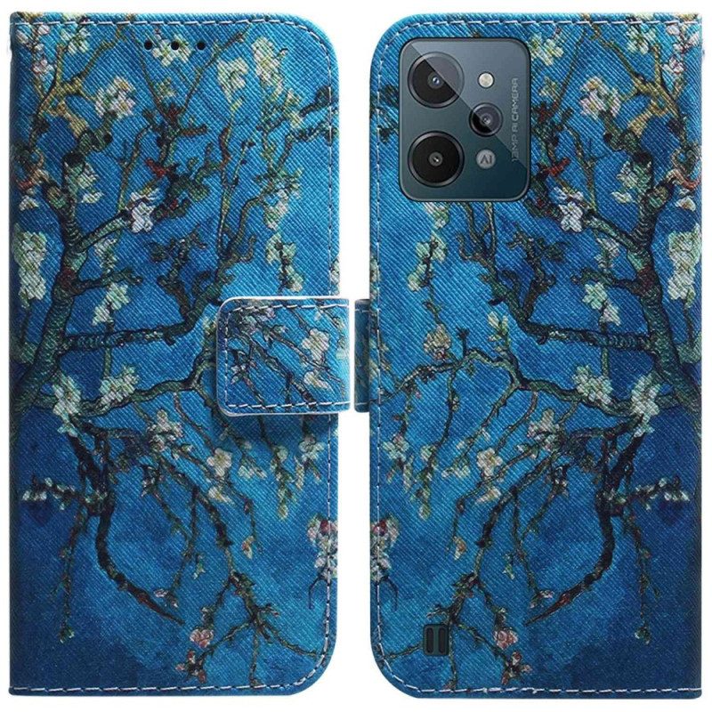 Folio Cover Realme C31 Fiore Di Albicocca