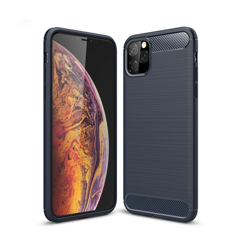 Cover iPhone 11 Pro Max Fibra Di Carbonio Spazzolata