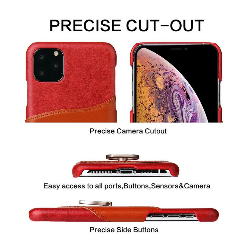 Cover iPhone 11 Pro Max Fierre Shann Porta Carte E Porta Anelli