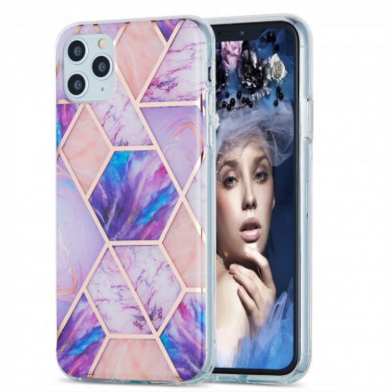 Cover iPhone 11 Pro Max Geometria Del Marmo Siliconico