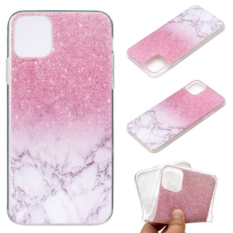 Cover iPhone 11 Pro Max Marmo Magenta