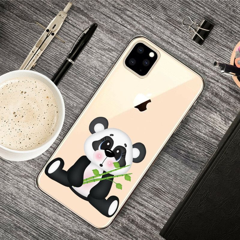 Cover iPhone 11 Pro Max Panda Triste Senza Soluzione Di Continuità