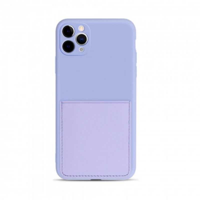 Cover iPhone 11 Pro Max Portacarte In Silicone Ed Ecopelle