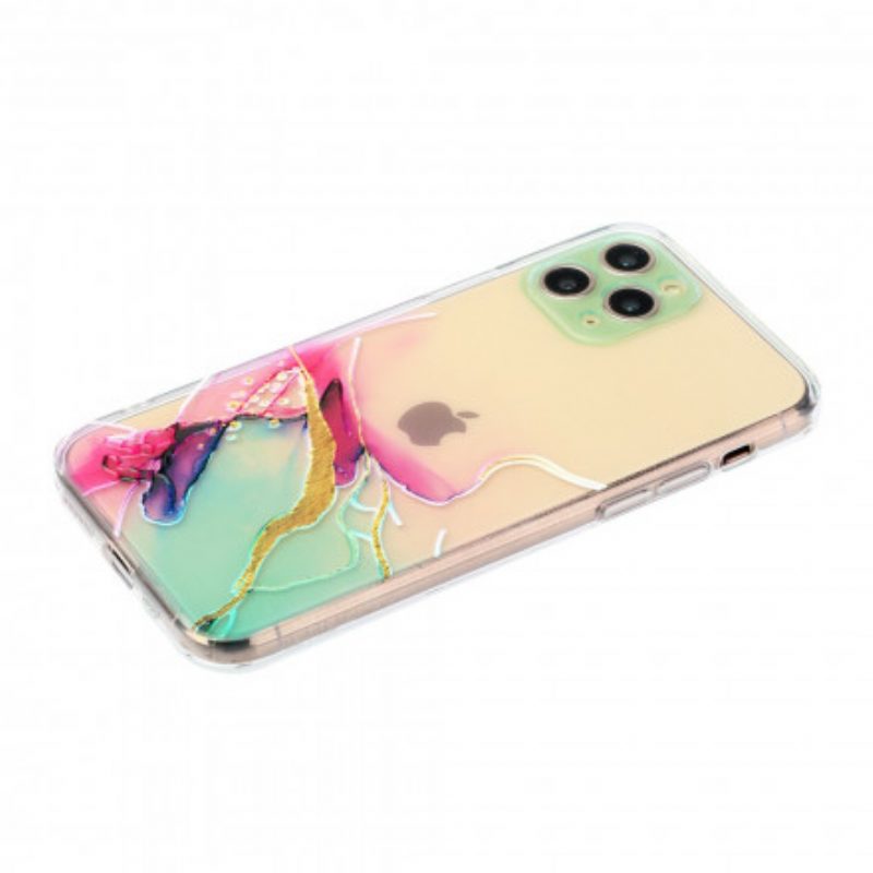 Cover iPhone 11 Pro Max Silicone Flessibile Artistico