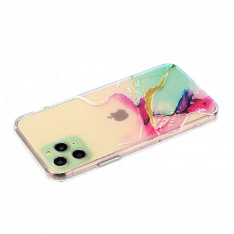 Cover iPhone 11 Pro Max Silicone Flessibile Artistico