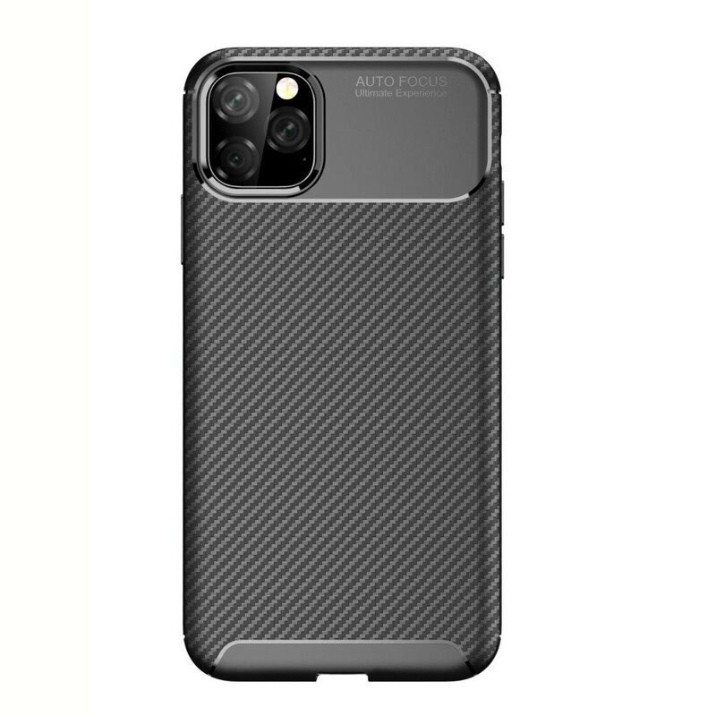 Cover iPhone 11 Pro Max Struttura Flessibile In Fibra Di Carbonio